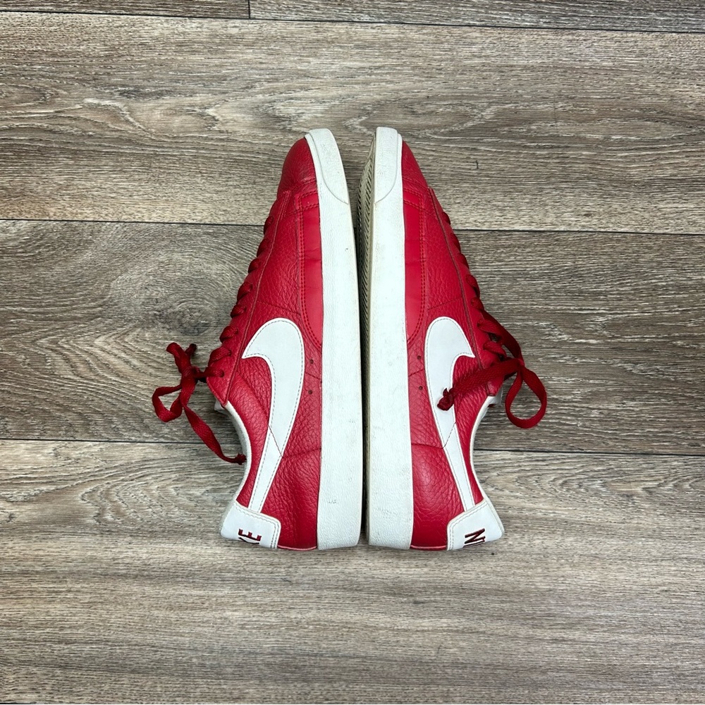 Nike Blazer Low PRM Womens 9.5 Red Sail Basketball Sneakers Gym Tennis Shoes - Picture 7 of 13